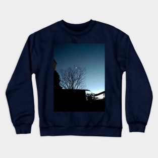 Beautiful dark photo with blue sky Crewneck Sweatshirt